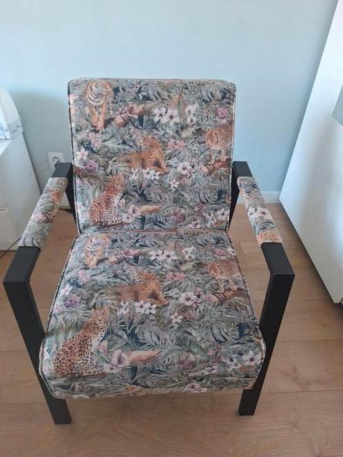 Super toffe originele Z.G.N jungle print  fauteuil !, Huis en Inrichting, Fauteuils, Zo goed als nieuw, Stof, Ophalen
