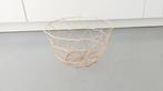 metalen opberg draadmand roze 30 cm doorsnede, Overige materialen, Mand, Rond, Ophalen of Verzenden