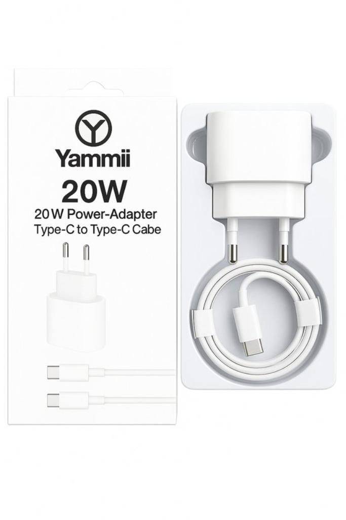 Yammii | 20W USB-C Oplader met 3m Kabel, Telecommunicatie, Mobiele telefoons | Telefoon-opladers, Nieuw, Apple iPhone, Ophalen of Verzenden