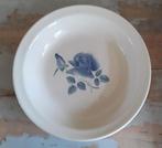 Franse saladière/diep bord blauwe roos -Digoin Sarreguemines, Antiek en Kunst, Antiek | Servies los, Ophalen of Verzenden