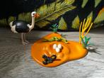 Playmobil dierentuin struisvogel met eieren en schorpioen, Ophalen of Verzenden, Zo goed als nieuw