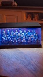 Lego Figuren Display - WW2 Soldaten ( custom) incl vitrine, Ophalen of Verzenden, Zo goed als nieuw, Losse stenen, Lego