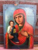antieke ikoon, Maria met Jezus, Ophalen of Verzenden