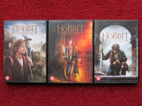 3x DVD, The Hobbit, Ian McKellen, Martin Freeman, Cd's en Dvd's, Dvd's | Science Fiction en Fantasy, Zo goed als nieuw, Verzenden