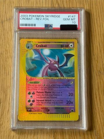 Crobat 147/144 Reverse Holo Skyridge PSA10! beschikbaar voor biedingen
