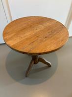 Stevige houten ronde tafel Ibiza stijl massief, Huis en Inrichting, 60 cm of meer, 55 tot 75 cm, Ibiza massief hout, Rond