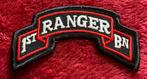 Militair embleem 1st US Ranger Bataljon uniform leger, Ophalen of Verzenden, Landmacht, Amerika, Embleem of Badge