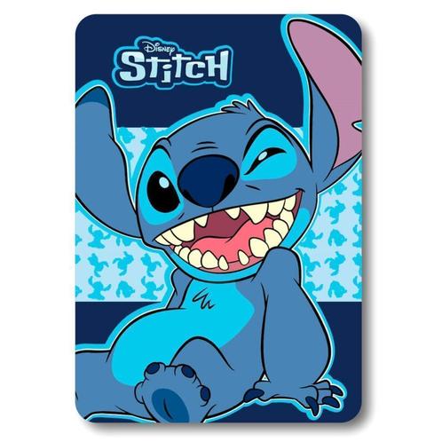 Lilo en Stitch Fleece Deken - Blauw - Disney, Kinderen en Baby's, Kinderkamer | Beddengoed, Nieuw, Deken of Dekbed, Blauw, Jongetje of Meisje