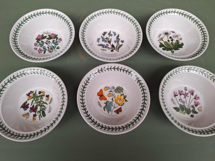 Portmeirion Botanic Garden - 6 Schaaltjes, Huis en Inrichting, Keuken | Servies, Zo goed als nieuw, Schaal of Schalen, Overige stijlen