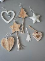 Kerst ornamenten hout , metaal set 5, Ophalen of Verzenden