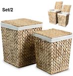 Wasmanden set/2 waterhyacint, Verzenden, Nieuw