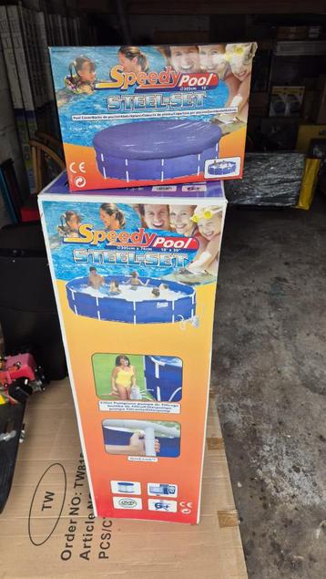 NIEUW IN DOOS Zwembad 305 x 76 cm + pomp, trap en afdekzeil beschikbaar voor biedingen