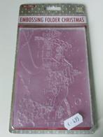 Embossing folder Christmas snowy village-1, Hobby en Vrije tijd, Kaarten | Zelf maken, Ophalen of Verzenden, Nieuw, Kerst, Pons of Mal