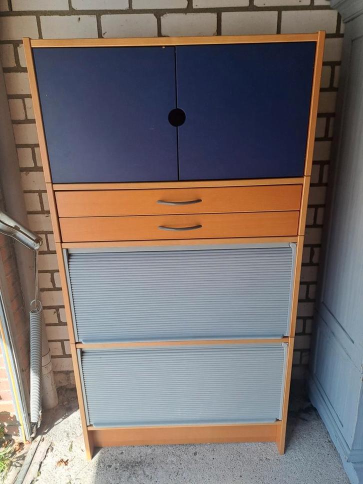 Archiefkast/Kantoorkast met roldeur vakken, Huis en Inrichting, Kasten | Kledingkasten, Ophalen