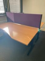 GRATIS leuke retro bureaus incl. paars tussenschot  WEG=WEG, Ophalen, Gebruikt, Bureau