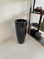 NIEUW Pottery pots zwarte hoogglans bloempot vaas DAX, Kunststof, 50 tot 75 cm, Zwart, Nieuw