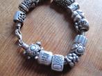 Originele Pandora armband met 17  bedels, Ophalen of Verzenden, Zo goed als nieuw, Met bedels of kralen, Zilver