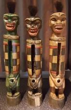 Oude houten Slit drum beelden, Antiek en Kunst, Ophalen of Verzenden