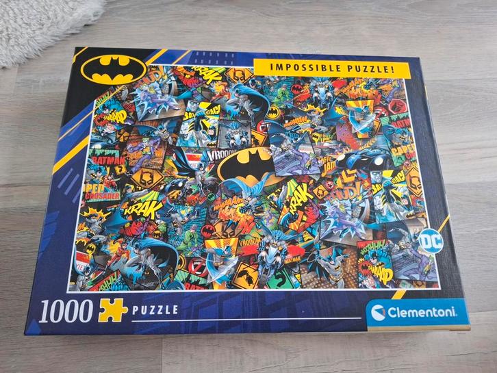 Clementoni Batman Impossible Puzzel - 1000 Stukjes, Hobby en Vrije tijd, Denksport en Puzzels, Zo goed als nieuw, Legpuzzel, 500 t/m 1500 stukjes