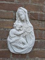 Maria met kind wanddecoratie betonnen beeld tuinbeeld beton, Tuin en Terras, Ophalen of Verzenden, Nieuw