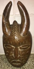 Masker Afrika Houtsnijwerk Scarificaties, Antiek en Kunst, Kunst | Niet-Westerse kunst, Verzenden