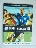 Programma. Estland - Holland. 6 September 2013, Ophalen of Verzenden, Zo goed als nieuw, Overige binnenlandse clubs, Boek of Tijdschrift