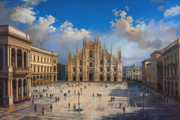 "Piazza del Duomo" Alan Pirx. beschikbaar voor biedingen