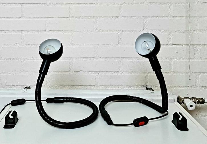 Isao Hosoe Serpent lampen set zwart + 1 bruine Hebi Valenti, Huis en Inrichting, Lampen | Tafellampen, Gebruikt, 50 tot 75 cm