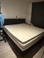Tweepersoonsbed met matras, Huis en Inrichting, Tweepersoons, Ophalen of Verzenden, Zo goed als nieuw, 180 cm