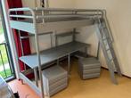 Hasena Hoogslaper met Bureau en ladekastjes, Huis en Inrichting, Slaapkamer | Stapelbedden en Hoogslapers, Ophalen, Gebruikt, Eenpersoons