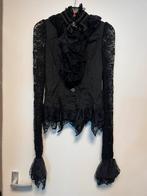 Gothic blouse met kant - XS, Ophalen of Verzenden, Gedragen, Maat 34 (XS) of kleiner, Zwart