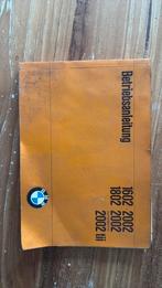 Originele handleiding BMW 02- serie, Auto diversen, Handleidingen en Instructieboekjes, Ophalen of Verzenden