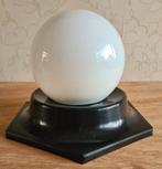 te koop: wit/zwart plafondlamp, retro vintage jaren 60 / 70, Ophalen of Verzenden, Gebruikt, Glas, Retro vintage sixties seventies