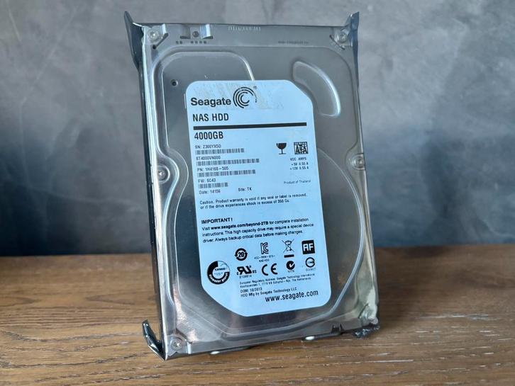 4TB Seagate NAS Harde Schijf - Meerdere Beschikbaar, Computers en Software, Harde schijven, Zo goed als nieuw, Intern, HDD, SATA
