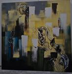 Abstract Schilderij met Muziek Thema, Antiek en Kunst, Kunst | Schilderijen | Klassiek, Ophalen