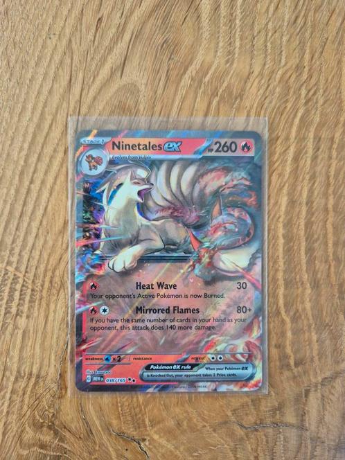 Ninetales EX 038/165 - Pokemon 151, Hobby en Vrije tijd, Verzamelkaartspellen | Pokémon, Nieuw, Losse kaart, Ophalen of Verzenden