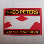 Leuke sticker.  Verkeersscholen THEO PETERS., Ophalen of Verzenden, Zo goed als nieuw