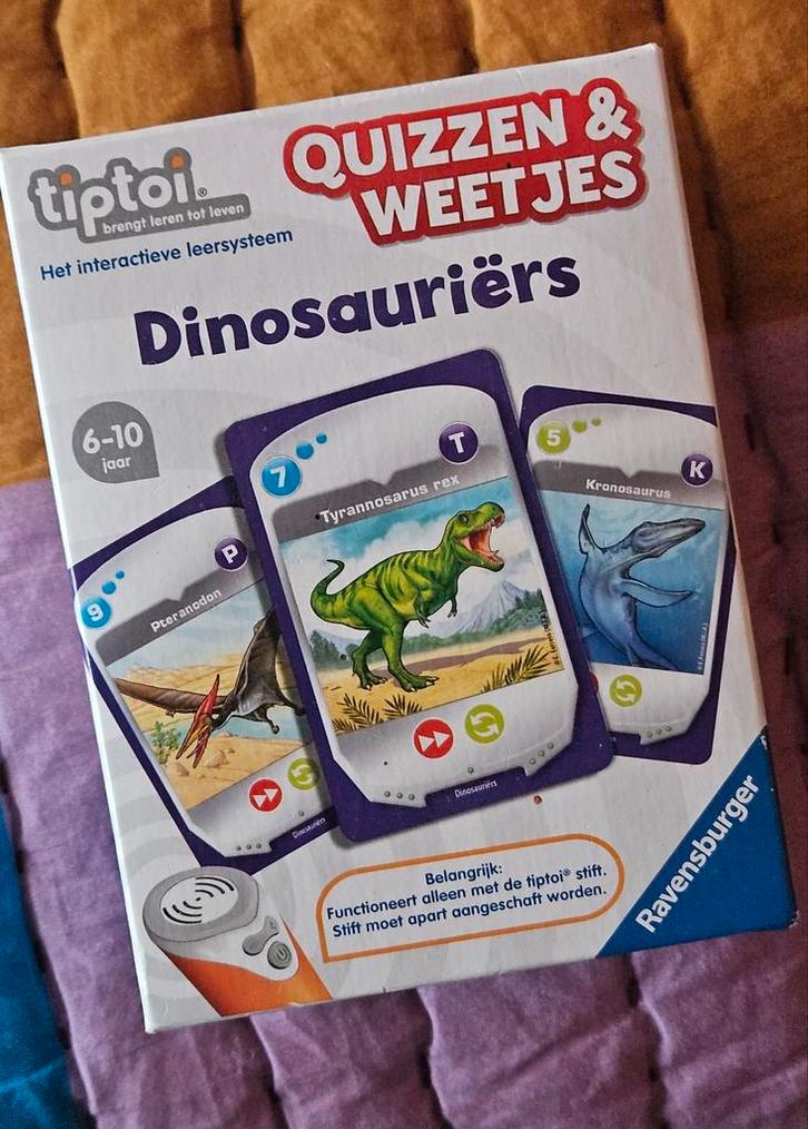 Tiptoi Quizzzen & Weetjes - Dinosauriërs, Kinderen en Baby's, Speelgoed | Educatief en Creatief, Gebruikt, Ophalen of Verzenden