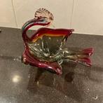 Murano glas vogel met schaal, Ophalen of Verzenden