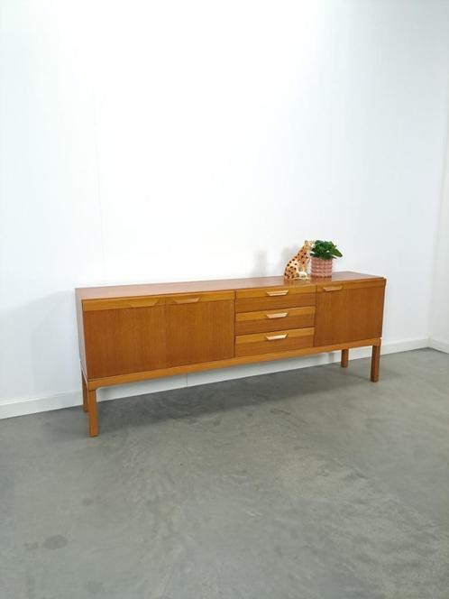 Teak design Palette Möbelwerk dressoir, vintage sideboard, Huis en Inrichting, Kasten | Dressoirs, Gebruikt, 200 cm of meer, 25 tot 50 cm