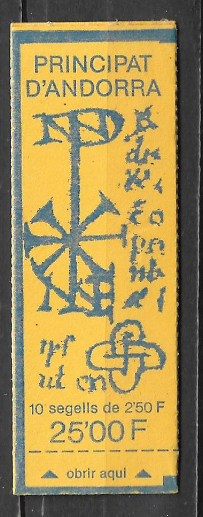 Frans Andorra 1990 Postzegelboekje wapenschild pfris, Postzegels en Munten, Postzegels | Europa | Overig, Postfris, Overige landen