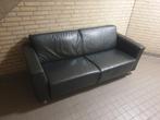 Lederen 2 zits bank, Huis en Inrichting, Banken | Bankstellen, Ophalen, Gebruikt, 150 tot 200 cm, Tweepersoons