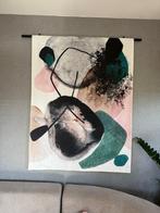 Abstract Wandkleed, Overige typen, Ophalen of Verzenden, Zo goed als nieuw, 100 tot 125 cm