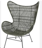 Stijlvolle HK Living rotan stoel, Huis en Inrichting, Stoelen, Riet of Rotan, Ophalen of Verzenden, Zo goed als nieuw, Eén
