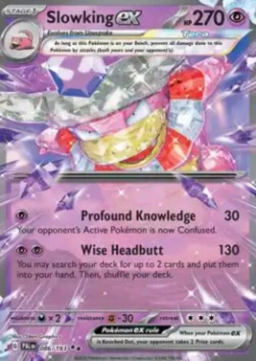 Slowking ex #086 - PAL -Paldea Evolved, Hobby en Vrije tijd, Verzamelkaartspellen | Pokémon, Nieuw, Losse kaart, Verzenden