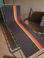 Retro Stretchbed - Weinig Gebruikt!, Tuin en Terras, Ophalen, Zo goed als nieuw, Metaal, Verstelbaar