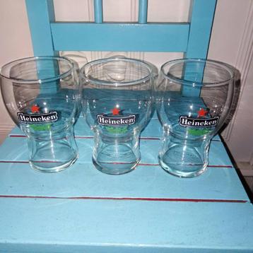 Heineken kleine bierglaasjes 3 stuks beschikbaar voor biedingen