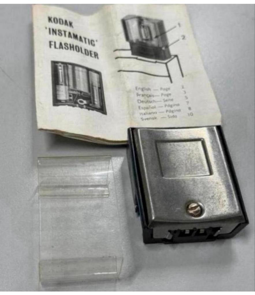 Vintage Kodak Instamatic Flasholder - C110F + plastic kap, Verzamelen, Ophalen of Verzenden, H, H, Flitser