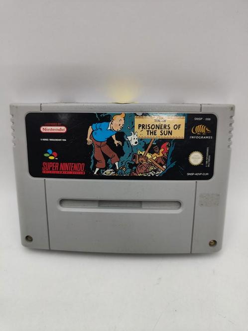 Tintin Prisoners Of The Sun SNES, Spelcomputers en Games, Games | Nintendo Super NES, Zo goed als nieuw, 1 speler, Vanaf 3 jaar