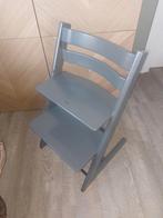 Grijze Meegroeistoel tripp trapp, Ophalen of Verzenden, Gebruikt, Meegroeistoel